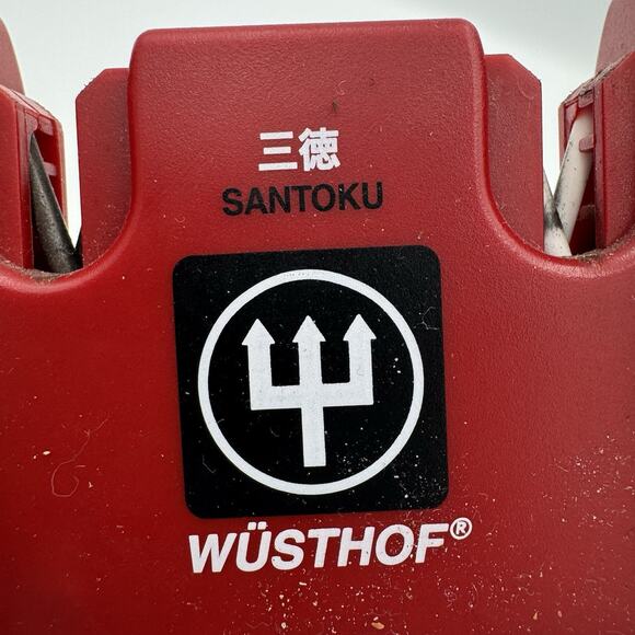 Wüsthof 2-Stage Knife Sharpener Coarse Fine Edge Tool for Santoku & Chef Knives - Picture 2 of 7